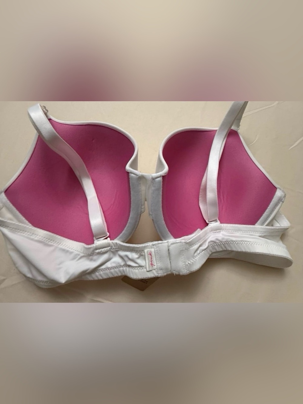 Victoria Secret PINK bra! White size 38B NWT - Picture 4 of 6